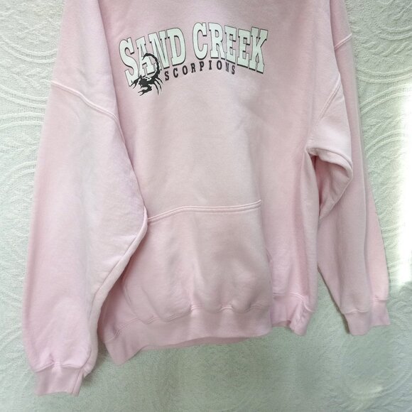 Heavy Thick Pink Hoodie Sweatshirt Sand Creek Scorpions XL (T-371) - Picture 4 of 10